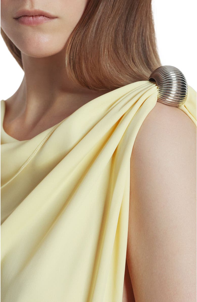 Lanvin ARPÈGE RING DRAPED TOP IN CADY, Alternate, color, 