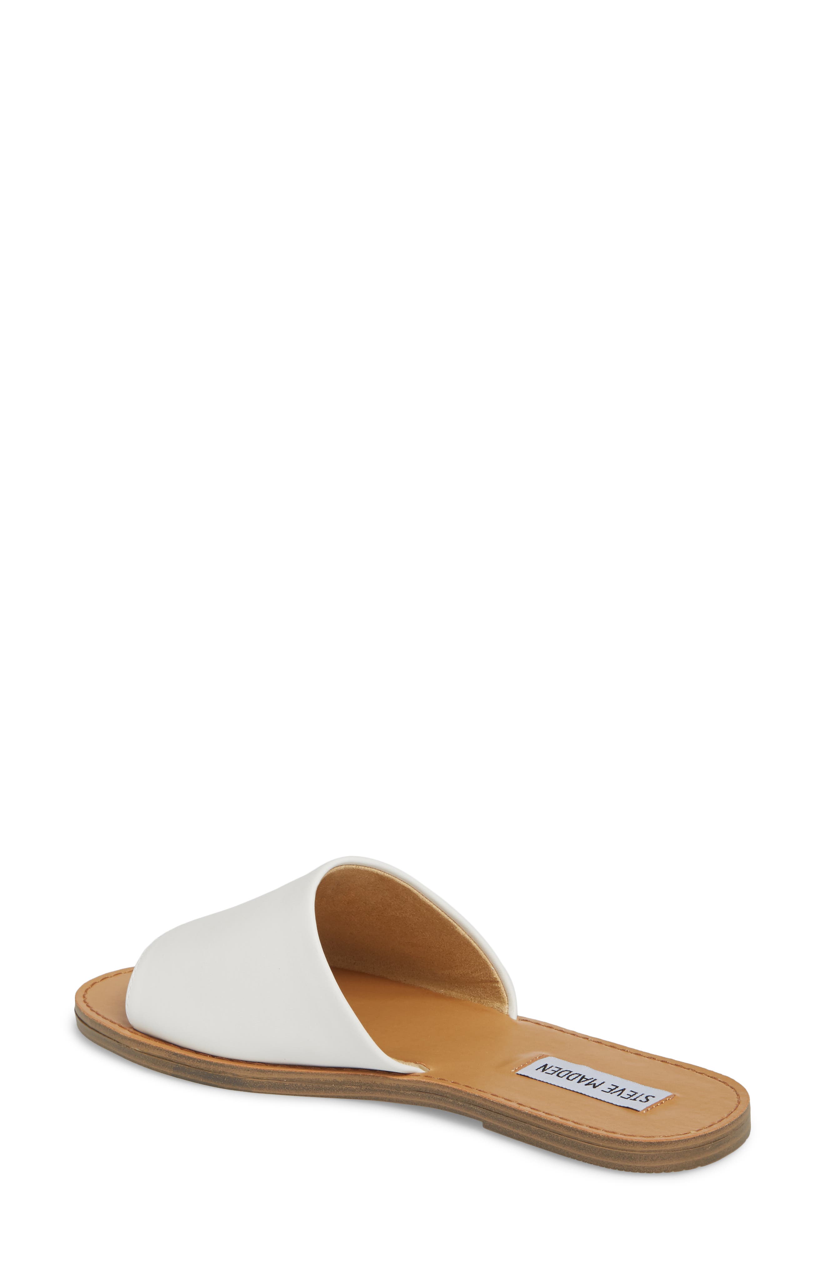 Grace Slide Sandal, Alternate, color, WHITE LEATHER