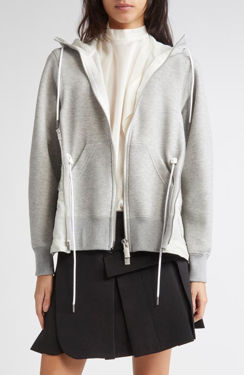 Sacai Sponge Sweat X Nylon Twill Hoodie