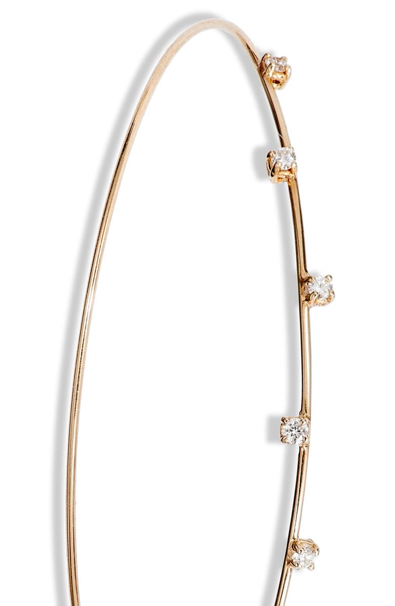 LANA Diamond Hoop Earrings, Alternate, color, D0.19 14Kyg