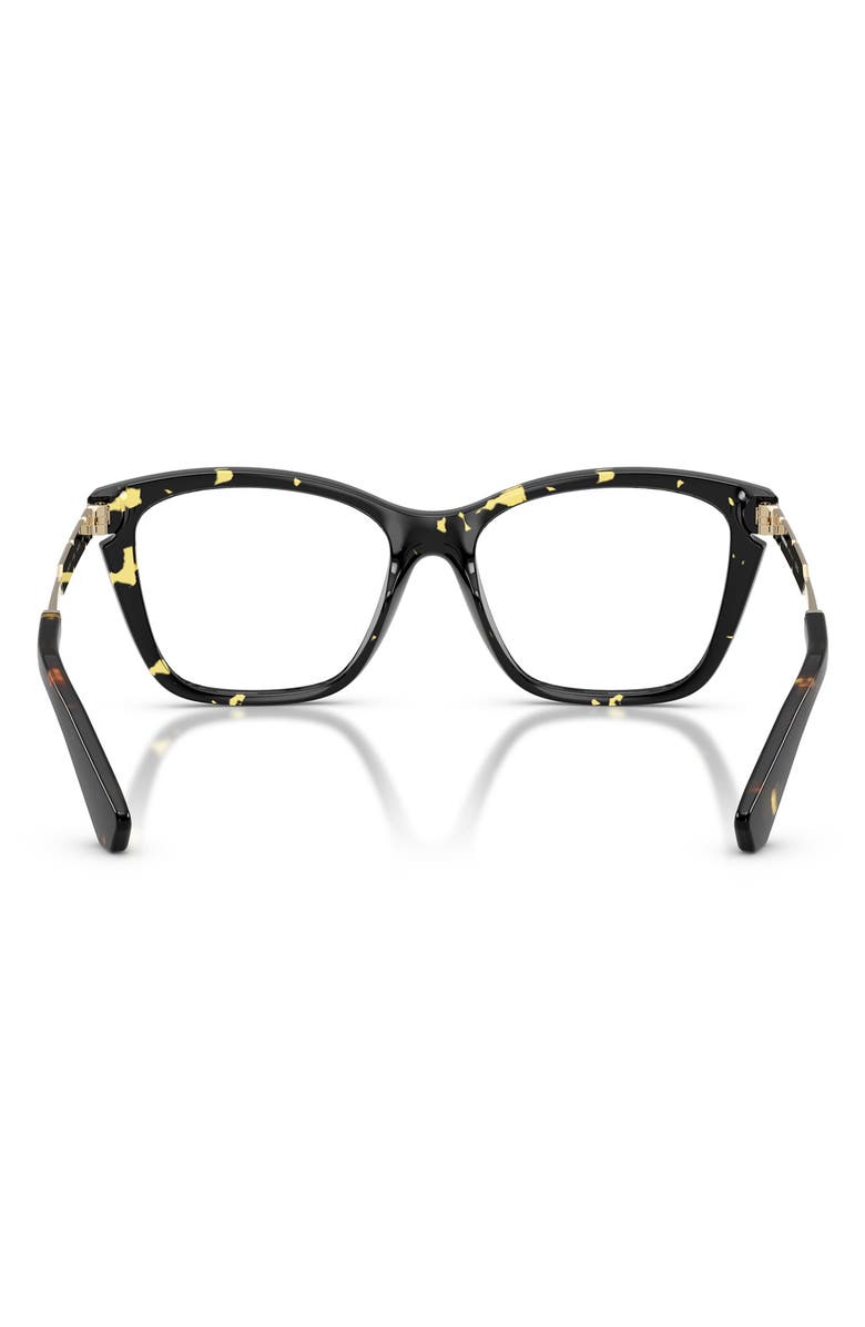 Burberry 54mm Cat Eye Optical Glasses, Alternate, color, Yellow Havana / Demo Lens