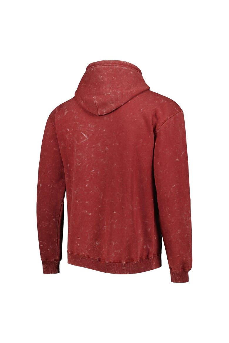 Unisex The Wild Collective Red Chicago Bulls Tonal Acid Wash Pullover Hoodie, Alternate, color, Red