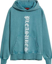PLEASURES Knight Overdye Logo Graphic Hoodie