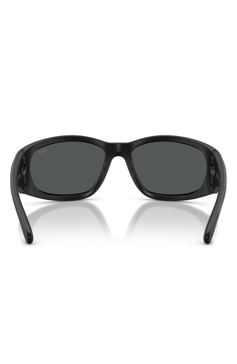 DIESEL<sup>®</sup> DL3012U 58mm Rectangular Sunglasses, Alternate, color, Black Matte / Dark Grey