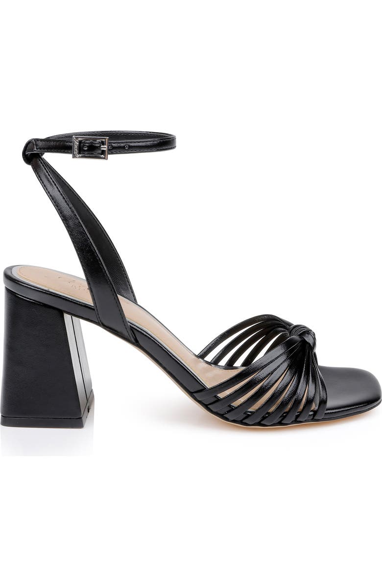 Jewel Badgley Mischka Nariah Ankle Strap Sandal, Alternate, color, Black Leather