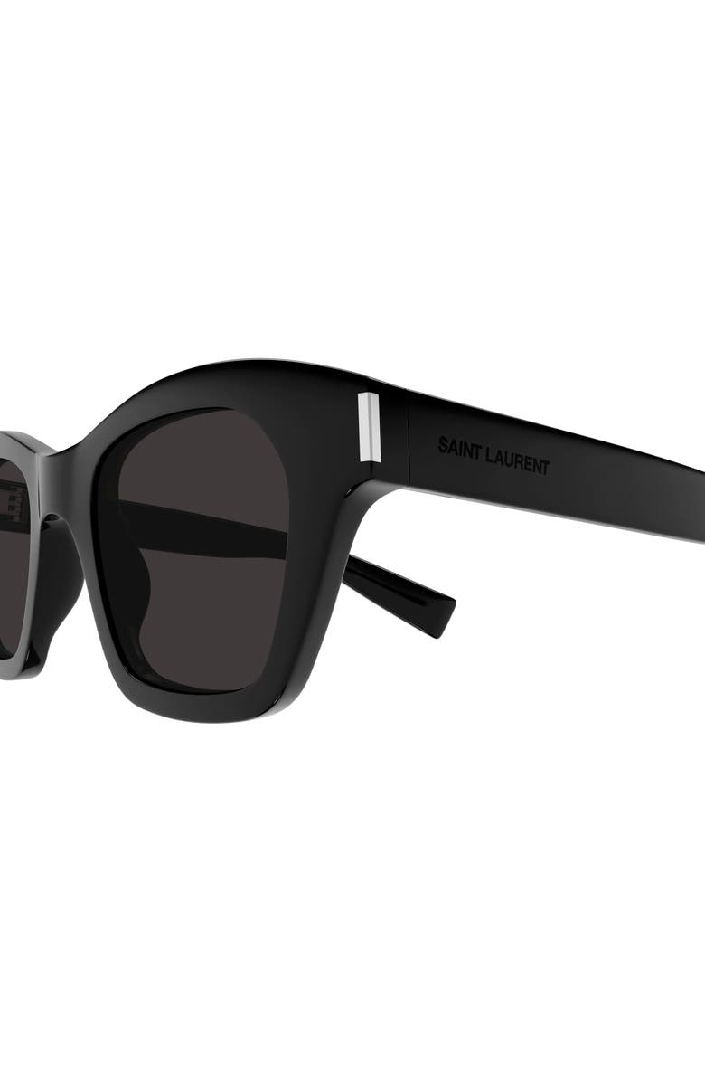 Saint Laurent 47mm Small Rectangular Sunglasses, Alternate, color, 