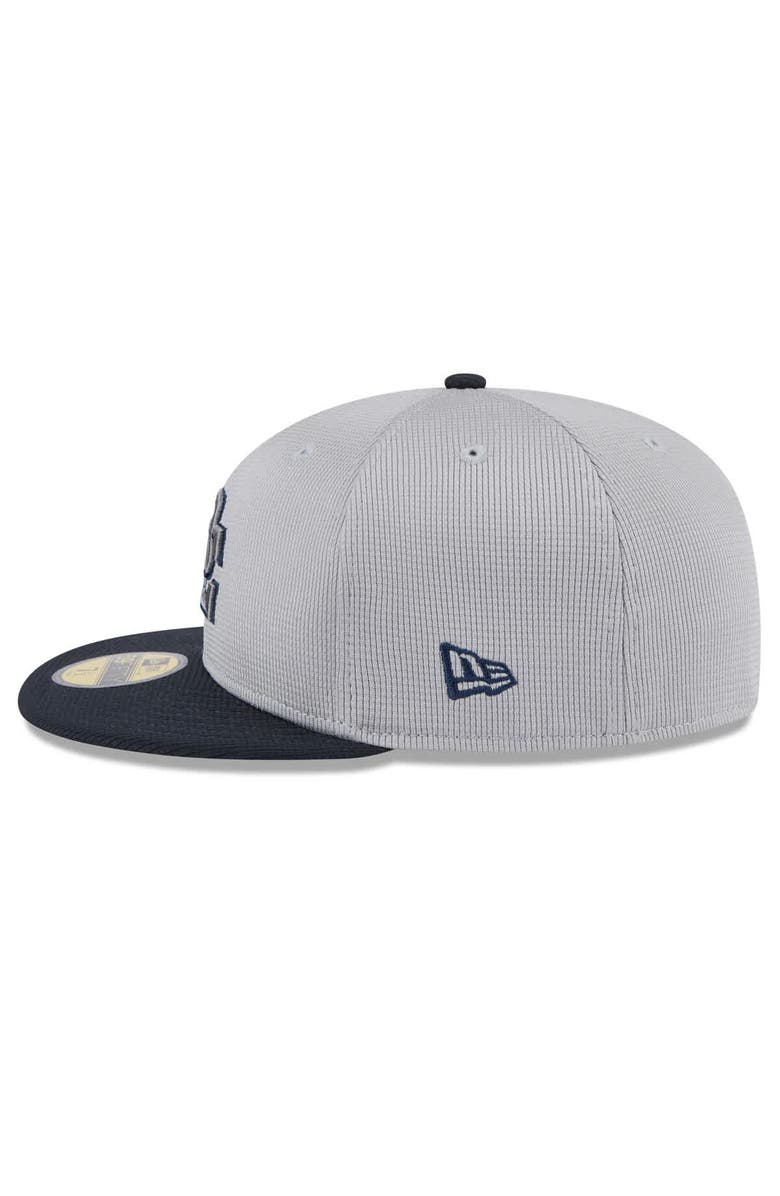 New Era Men's New Era  Gray/Navy Washington Nationals 2025 Batting Practice 59FIFTY Fitted Hat, Alternate, color, 