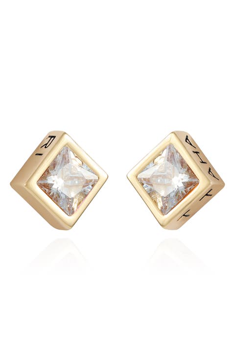 Cubic Zirconia Stud Earrings
