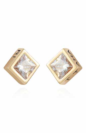 T Tahari Cubic Zirconia Stud Earrings