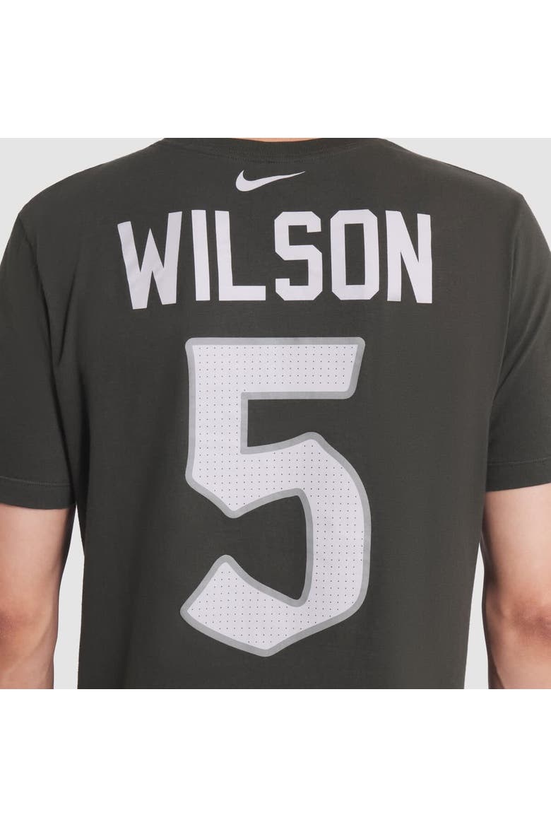 Men's Nike Garrett Wilson Gotham Green New York Jets 2025 Rivalries Collection Player Name & Number T-Shirt, Alternate, color, Green