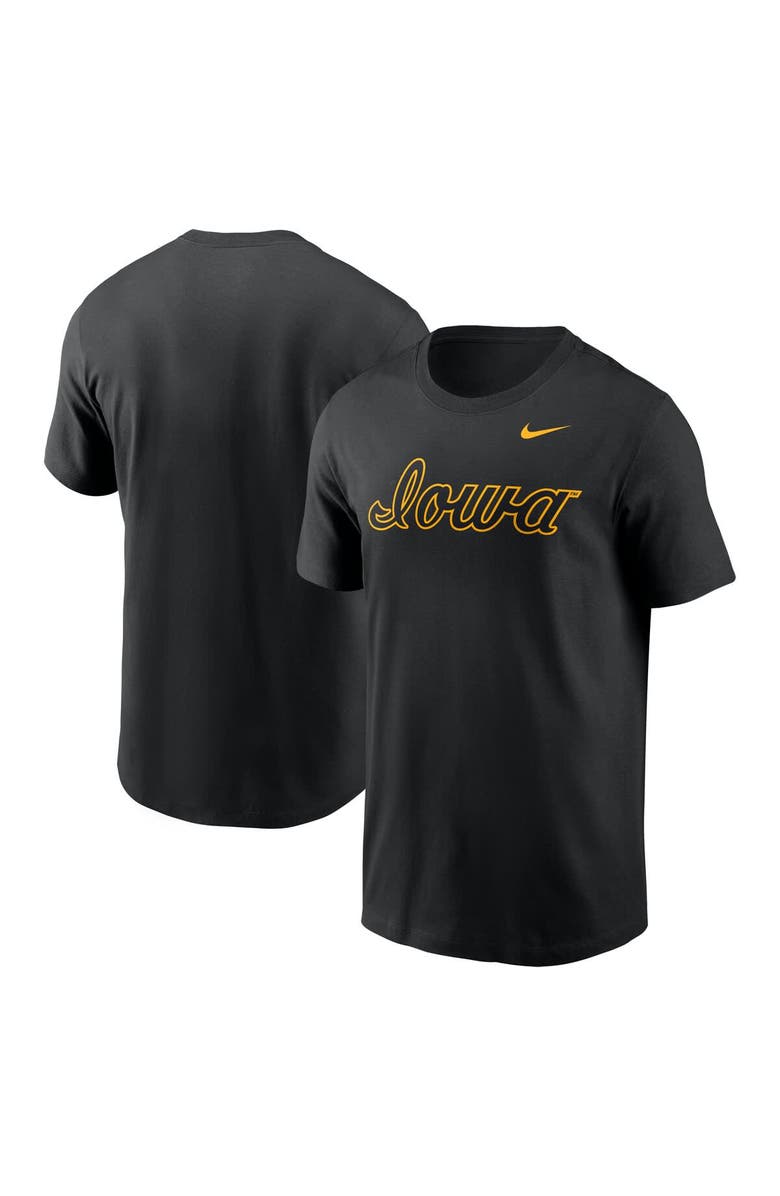 Nike Men's Nike Black Iowa Hawkeyes Baseball Wordmark T-Shirt, Main, color, Black