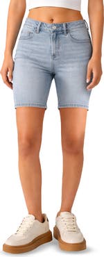 Madden Girl Denim Bermuda Shorts