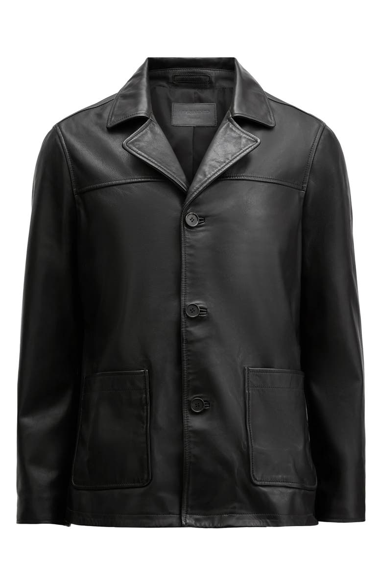 AllSaints Lucas Leather Jacket, Alternate, color, 