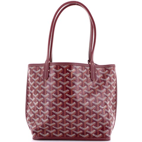 Anjou Reversible Tote Coated Canvas Mini