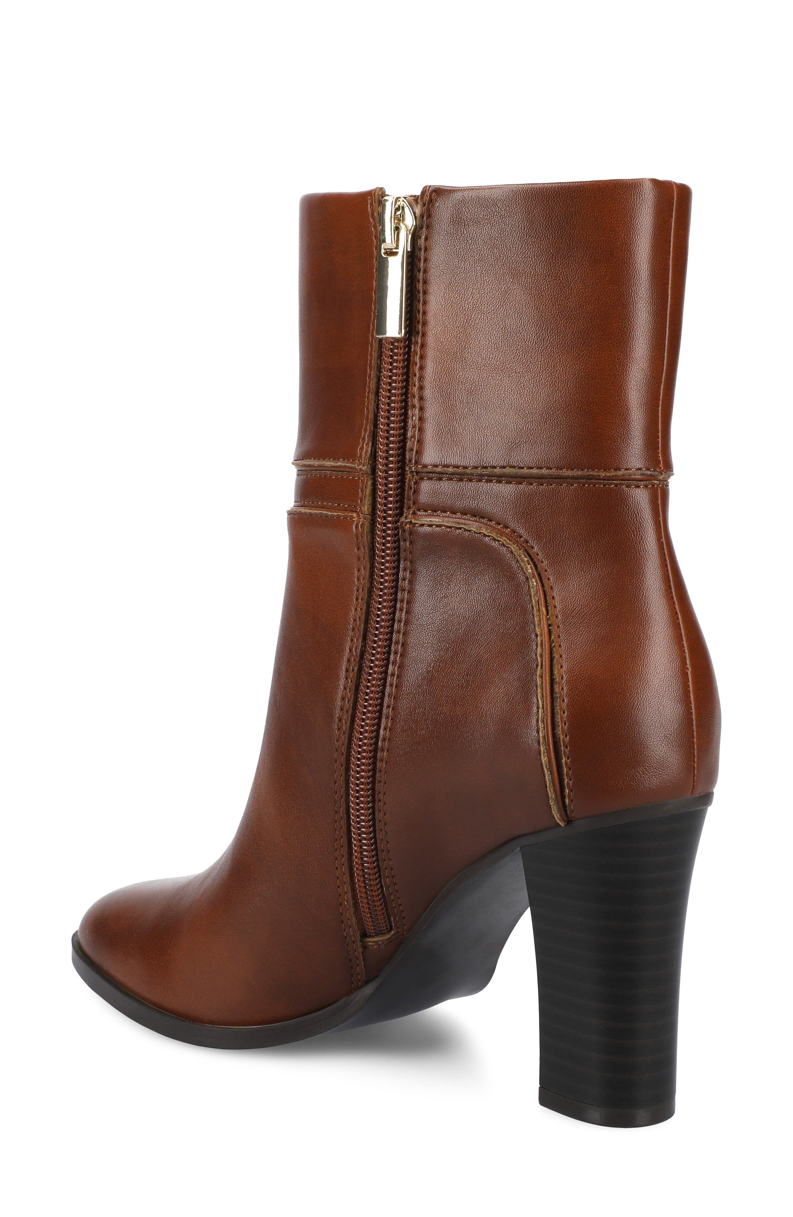 Freyja Bootie, Alternate, color, COGNAC SMOOTH
