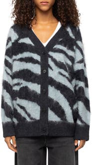 Zadig & Voltaire Arpa Zebra Cashmere Cardigan