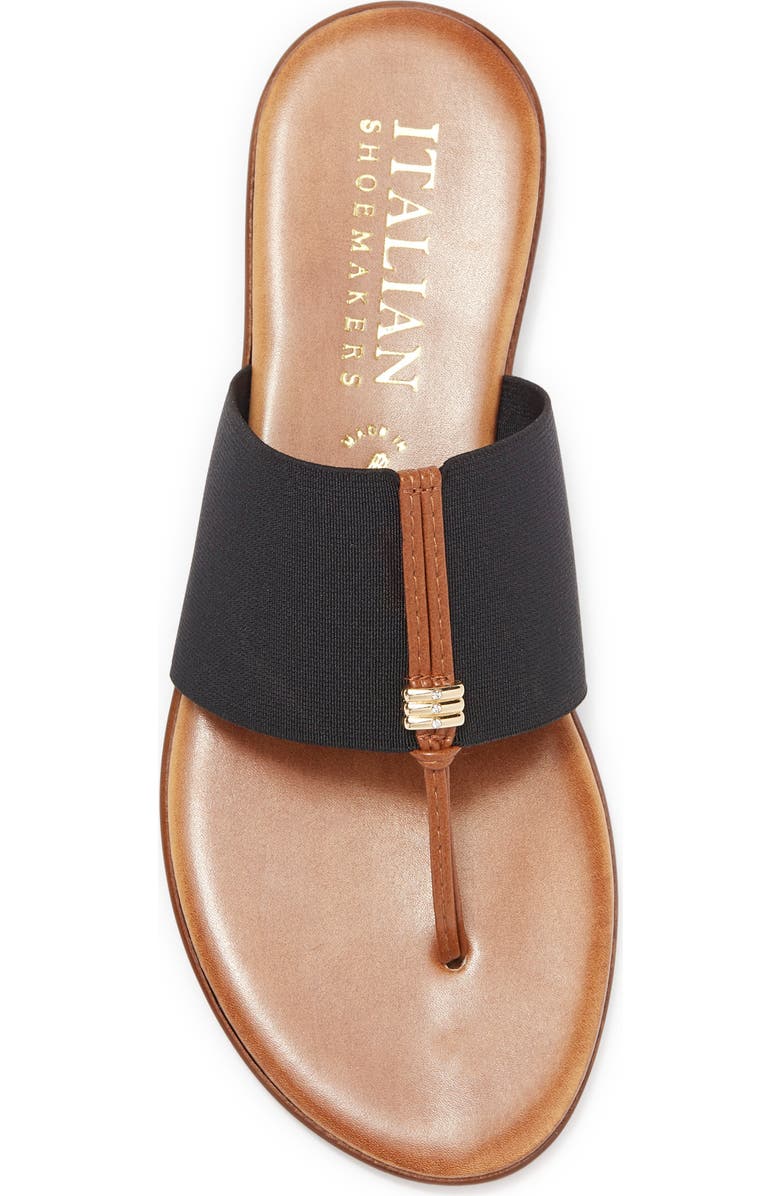 ITALIAN SHOEMAKERS Stretch Banded Thong Sandal, Alternate, color,