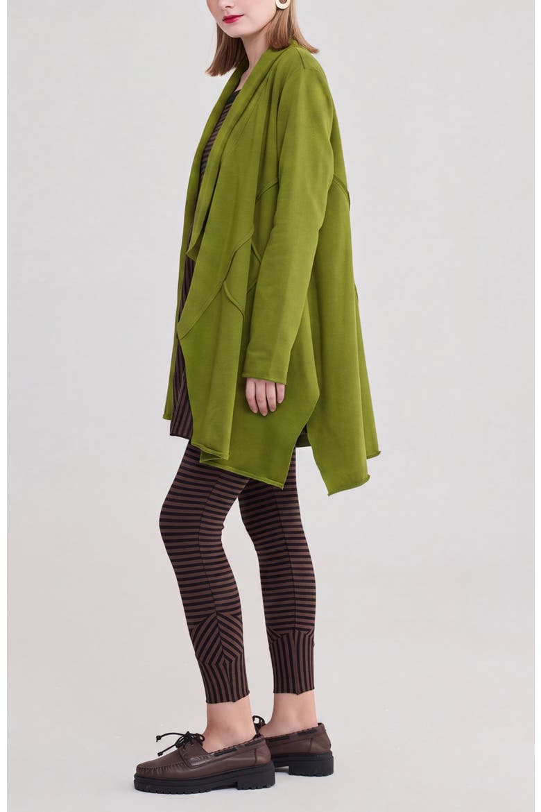 Valeria Fleece Cardigan, Alternate, color, Pistachio