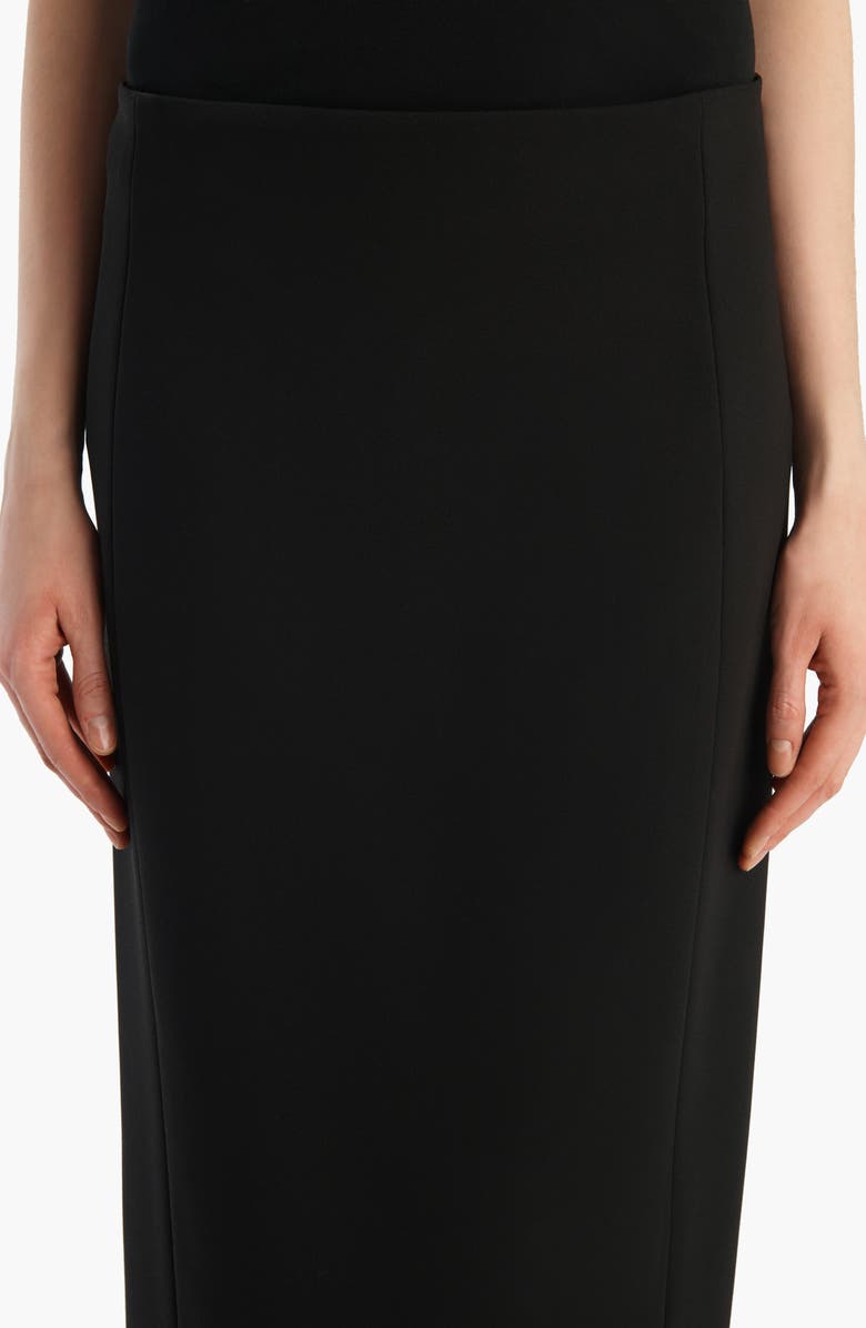 Khaite Lyle Crepe Skirt, Alternate, color, Black