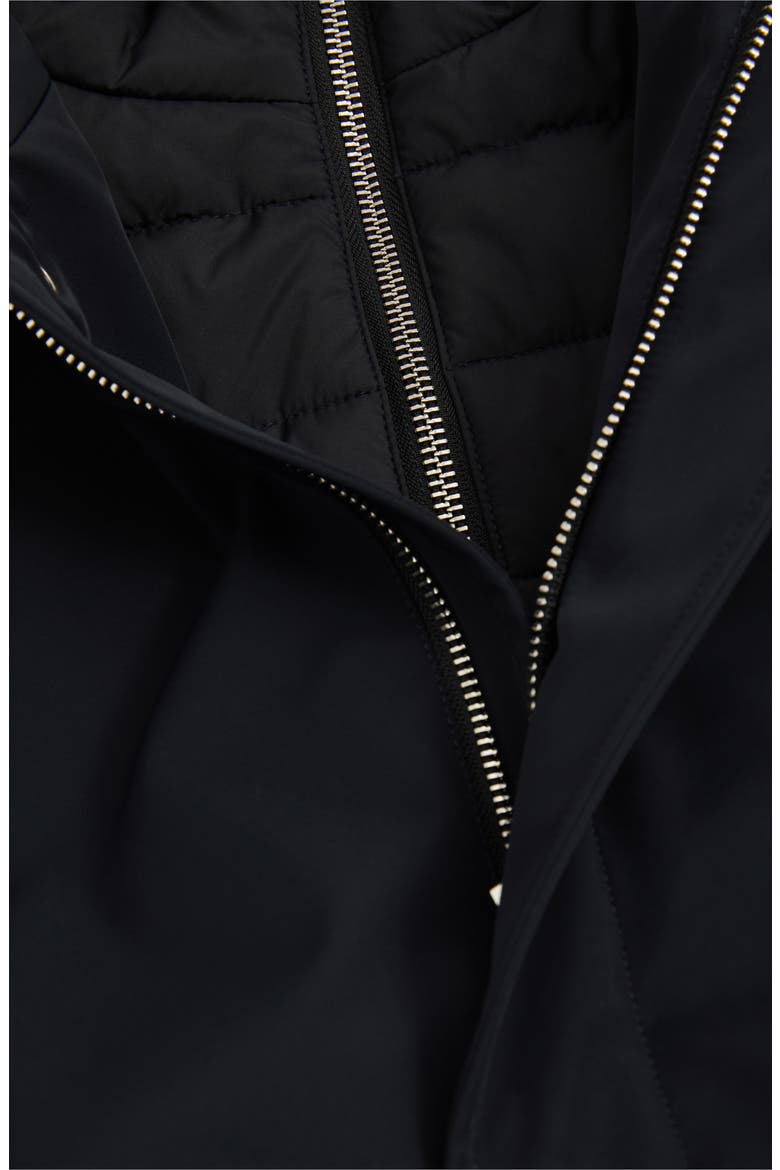 Logan Water Resistant Overcoat with Removable Funnel Neck Insert, Alternate, color, NAVY