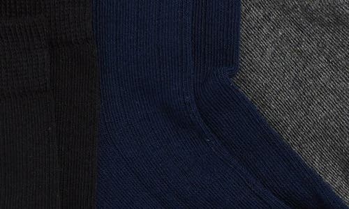 Capelli New York Kids' Assorted 6-pack Ribbed Cotton Blend Dress Socks In Grey Multi