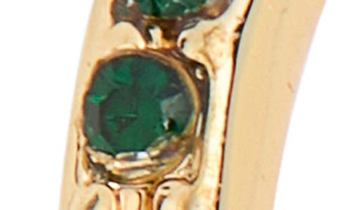 Kurt Geiger London Pavé Crystal Mini Huggie Hoop Earrings In Brown