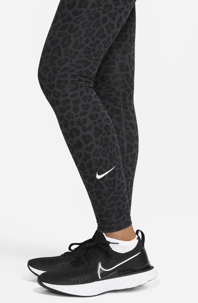 Nike High Waisted Leopard Print Maternity Leggings, Alternate, color,