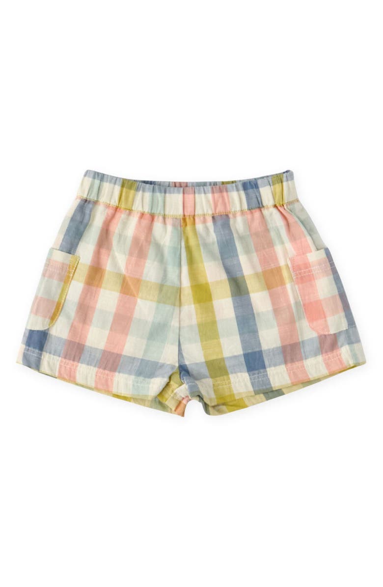 Pehr Kids' Print Organic Cotton Shorts, Main, color, Picnic