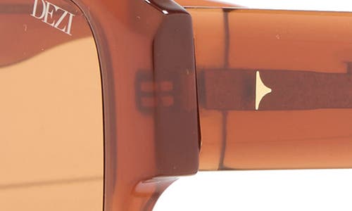 Dezi Miami 56mm Flat Top Sunglasses In Orange