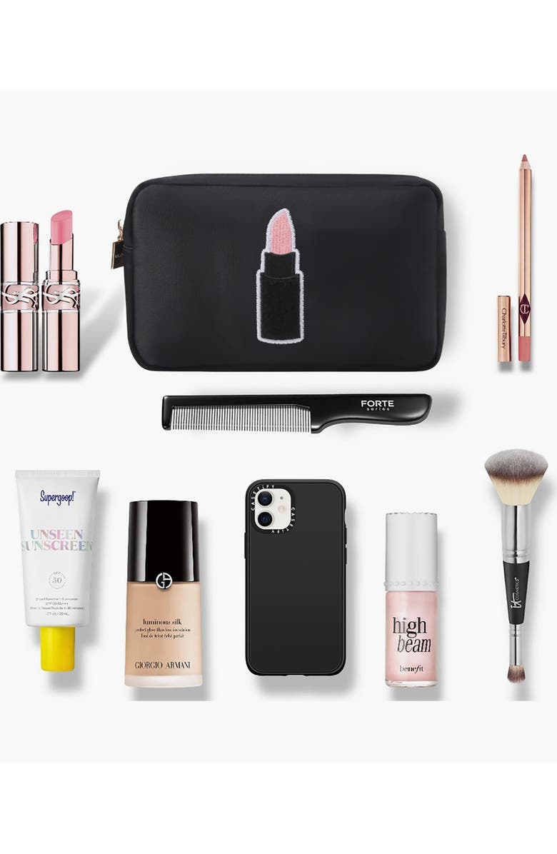 Bloc Bags Medium Lipstick Cosmetic Bag, Alternate, color, Black