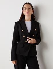 Finery London Lydia Long Sleeve Button Detail Blazer