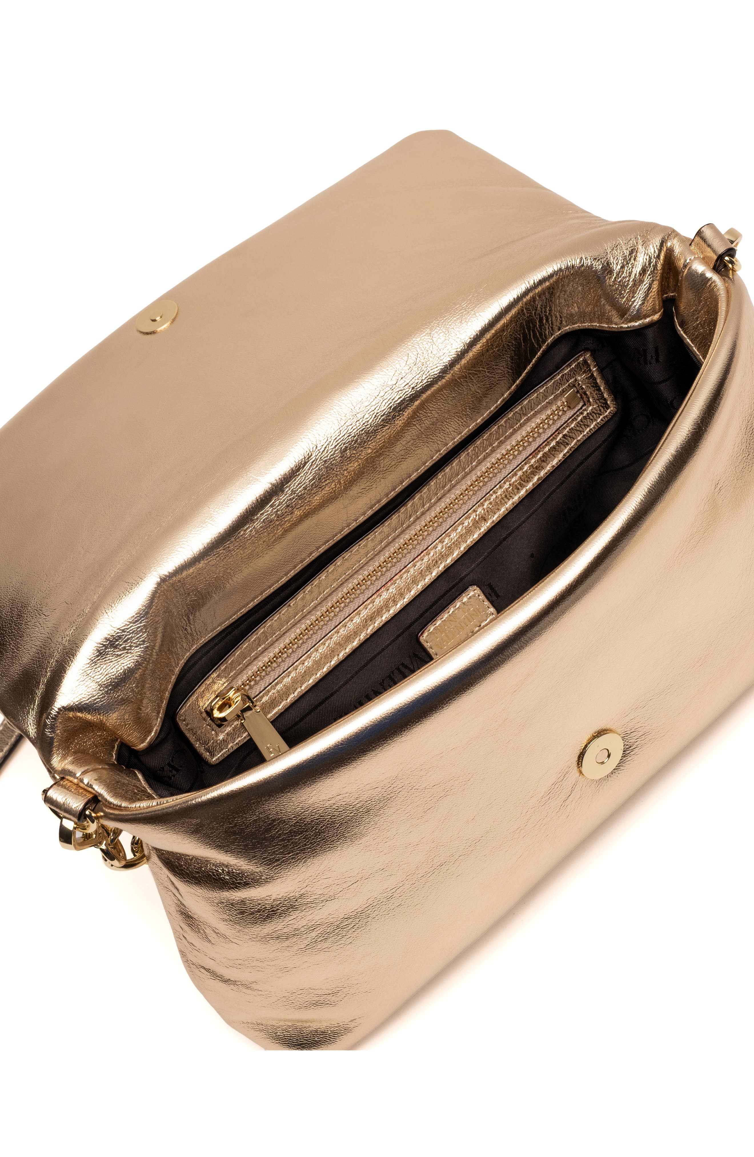 Medium Effie Leather Crossbody Bag, Alternate, color, PLATINO