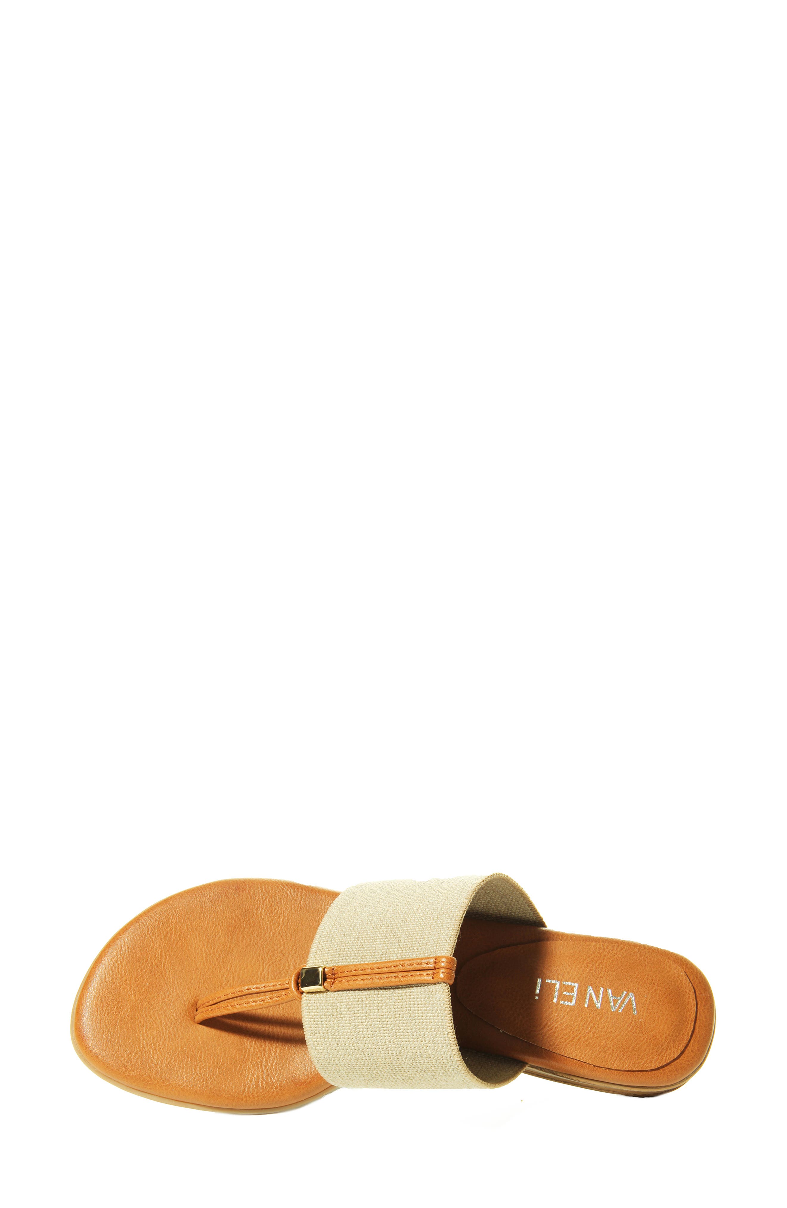 Yesen Slide Sandal, Alternate, color, NATURAL CANVAS