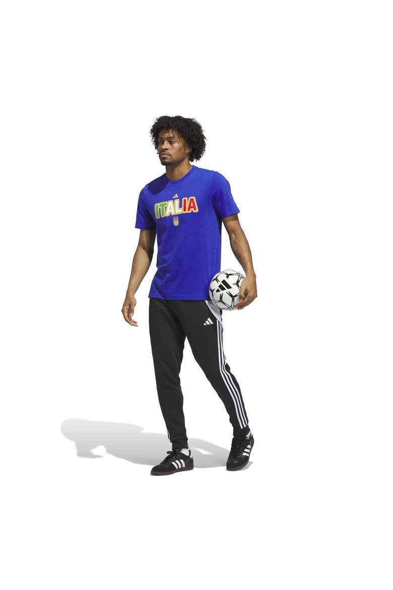 Men's adidas Blue Italy National Team Jersey Hook T-Shirt, Alternate, color, Blue