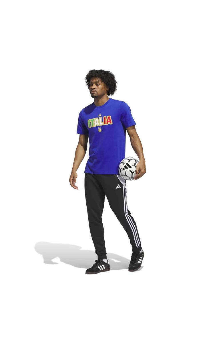 adidas Men's adidas Blue Italy National Team Jersey Hook T-Shirt, Alternate, color, Blue