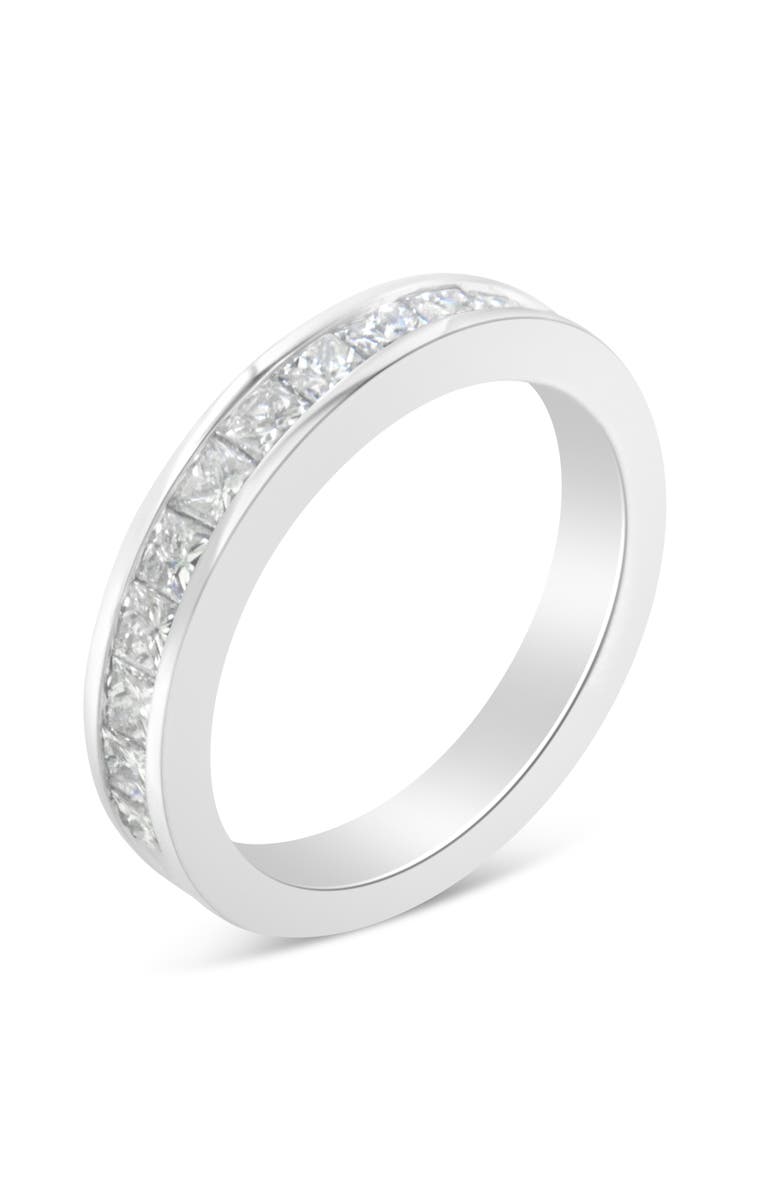 Haus of Brilliance 18K White Gold Princess Cut 1.0 Cttw Diamond Band Ring, Alternate, color, White Gold