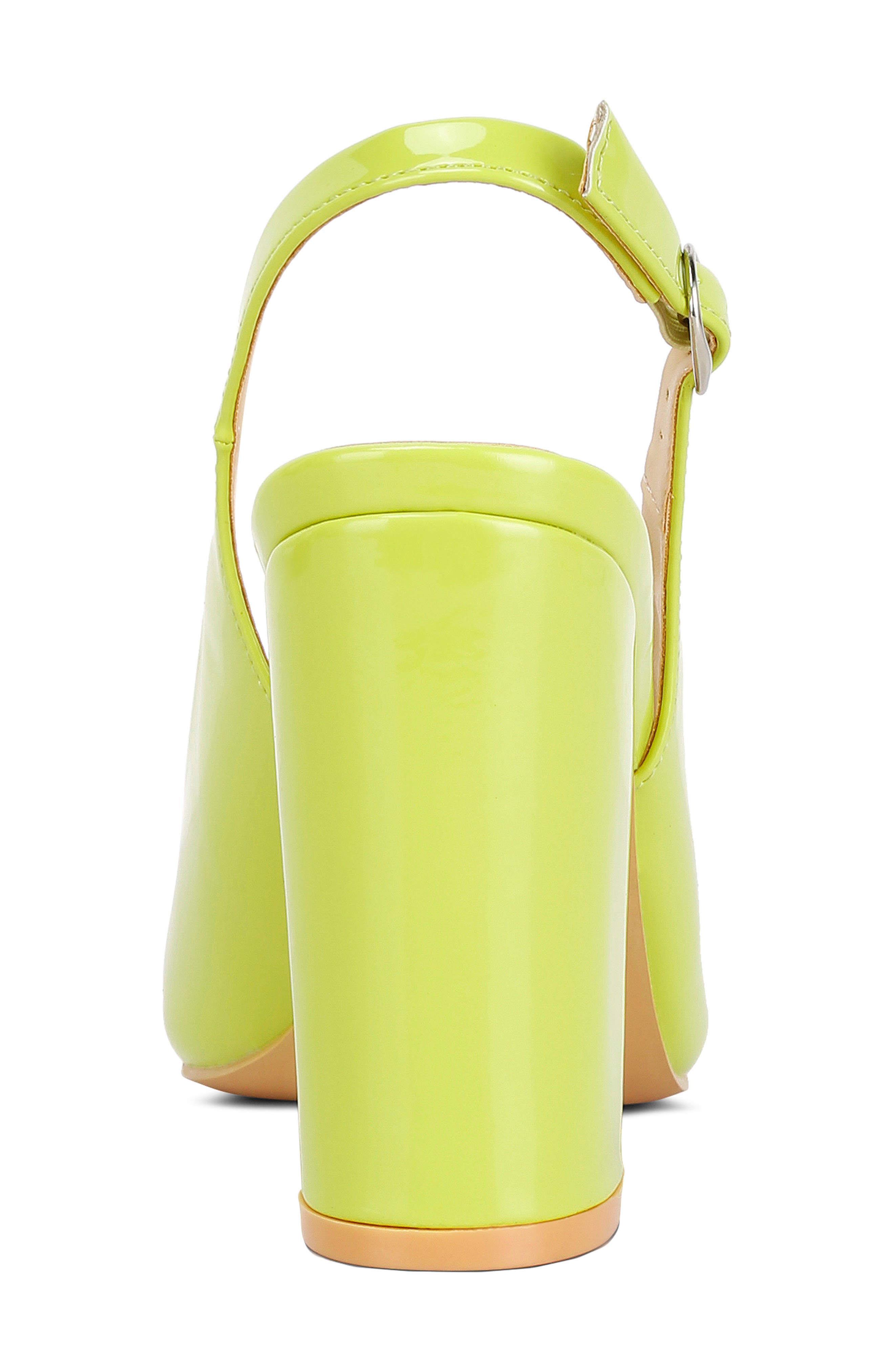 LONDON RAG Dalaney Slingback Pump, Alternate, color, Lime
