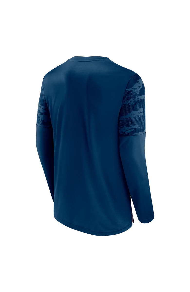 FANATICS Men's Fanatics Branded Navy/Orange Chicago Bears Square Off Long Sleeve T-Shirt, Alternate, color, Navy