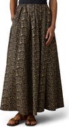 Faherty Coastal Poplin Nera Maxi Skirt