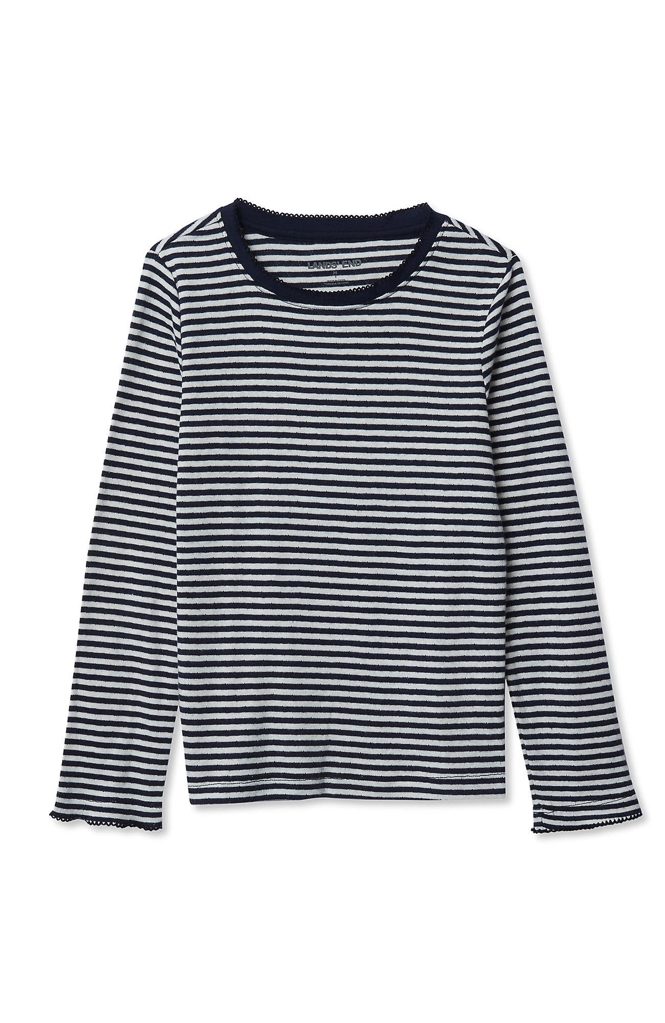 Navy/Cream Ditsy Stripe