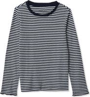 Lands' End Girls Long Sleeve Pointelle Knit Shirt