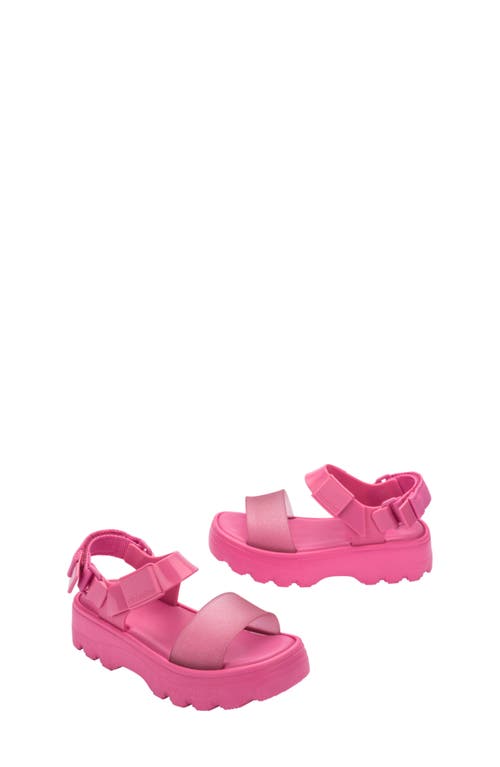 Mini Melissa Kids' Kick Off Platform Sandal In Pink