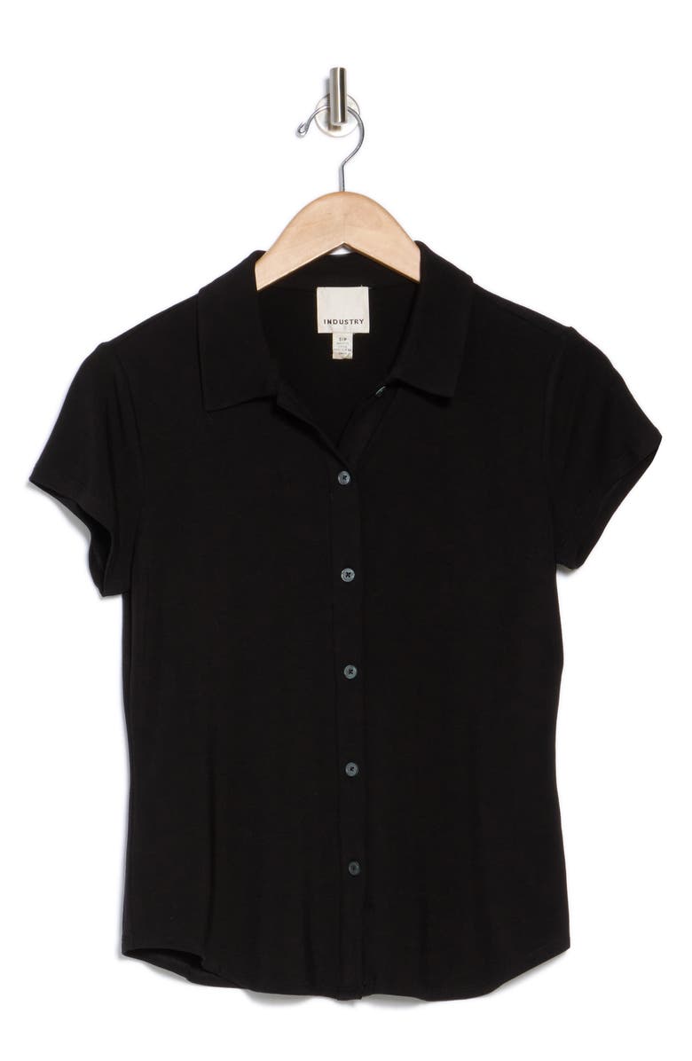 INDUSTRY REPUBLIC CLOTHING Short Sleeve Button-Up Top, Alternate, color,