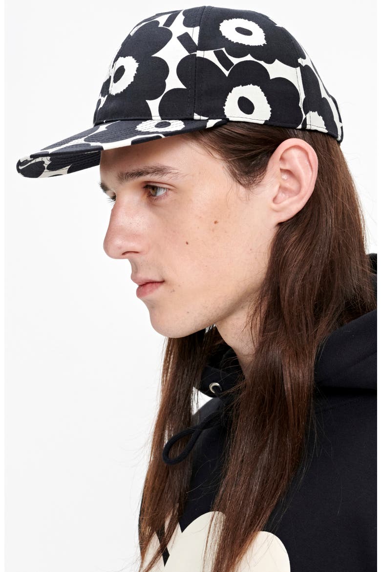 Kioski Halko Mini Unikko Baseball Cap, Alternate, color, OFF WHITE/BLACK