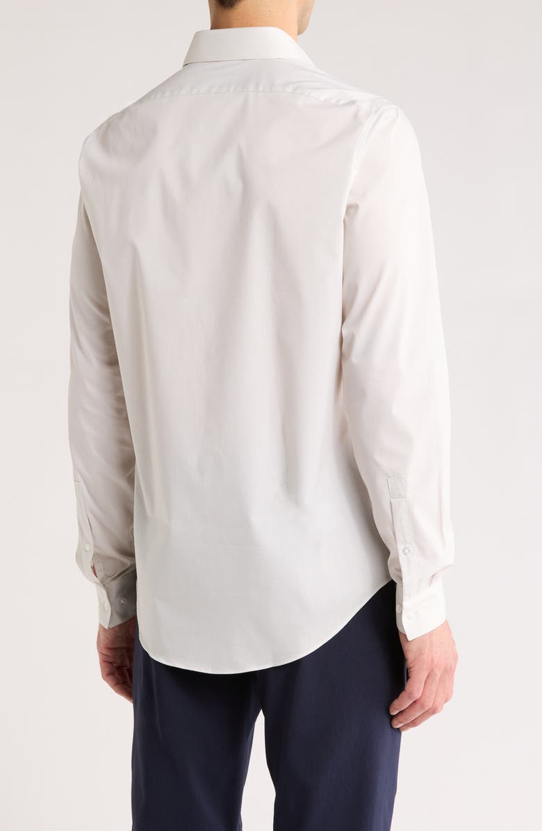 Calvin Klein Long Sleeve Dress Shirt, Alternate, color, Tan