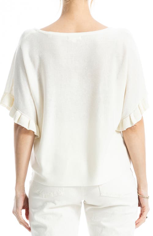 Max Studio Flutter Sleeve Sweater