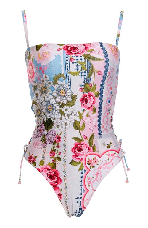 Agua Bendita Mariel Meraki Reversible One-piece Swimsuit In Pink Multicolor