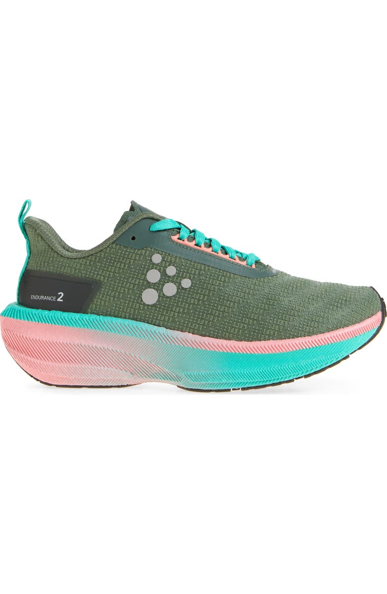 Craft Endurance 2 Running Shoe, Alternate, color, Leaf/ Eon