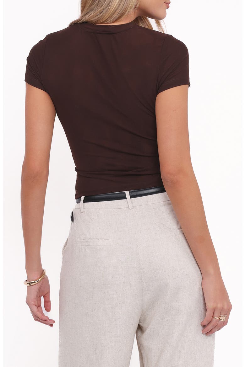 Vivian Mesh T-Shirt, Alternate, color, BROWN