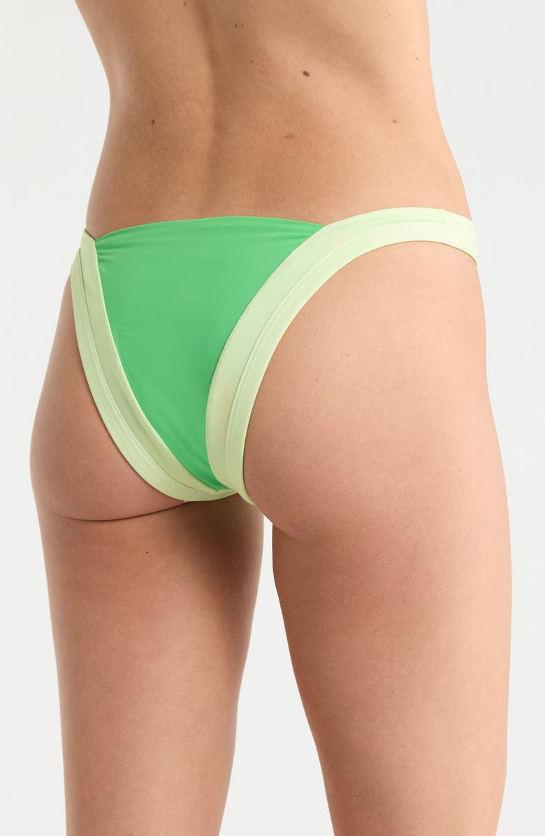 Maaji Trinity Reversible Bikini Bottoms, Alternate, color, Green